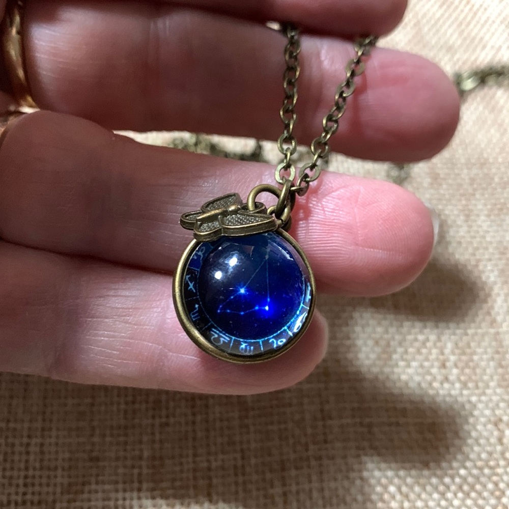 Capricorn Constellation Butterfly Necklace